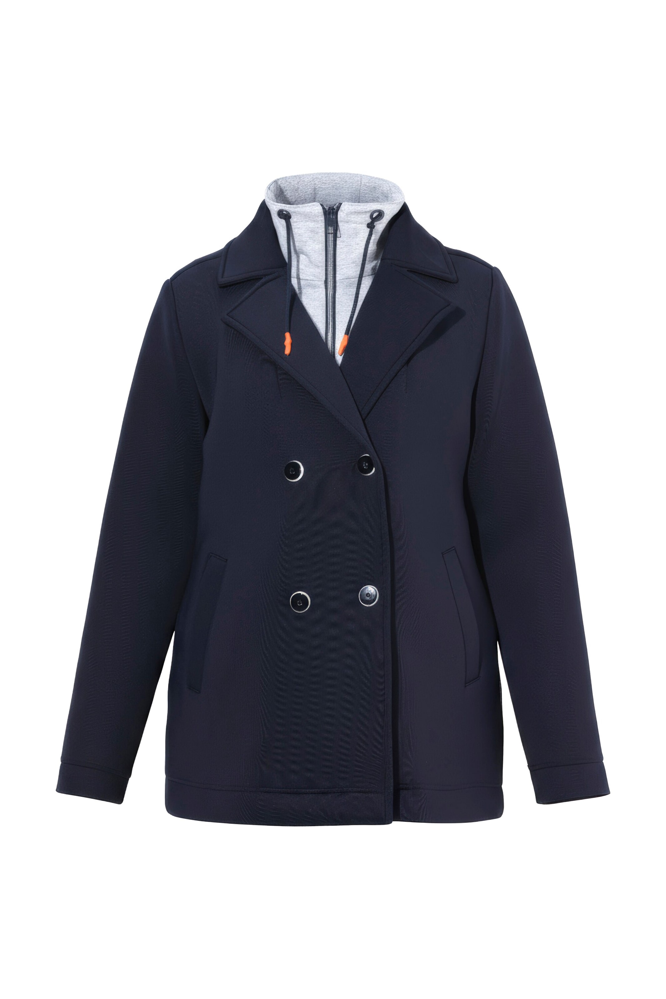 LAURASØN Between-season jacket in Blue: front