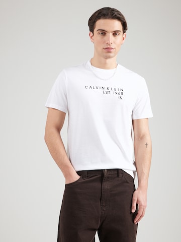 Calvin Klein Jeans Tričko - Biela: predná strana