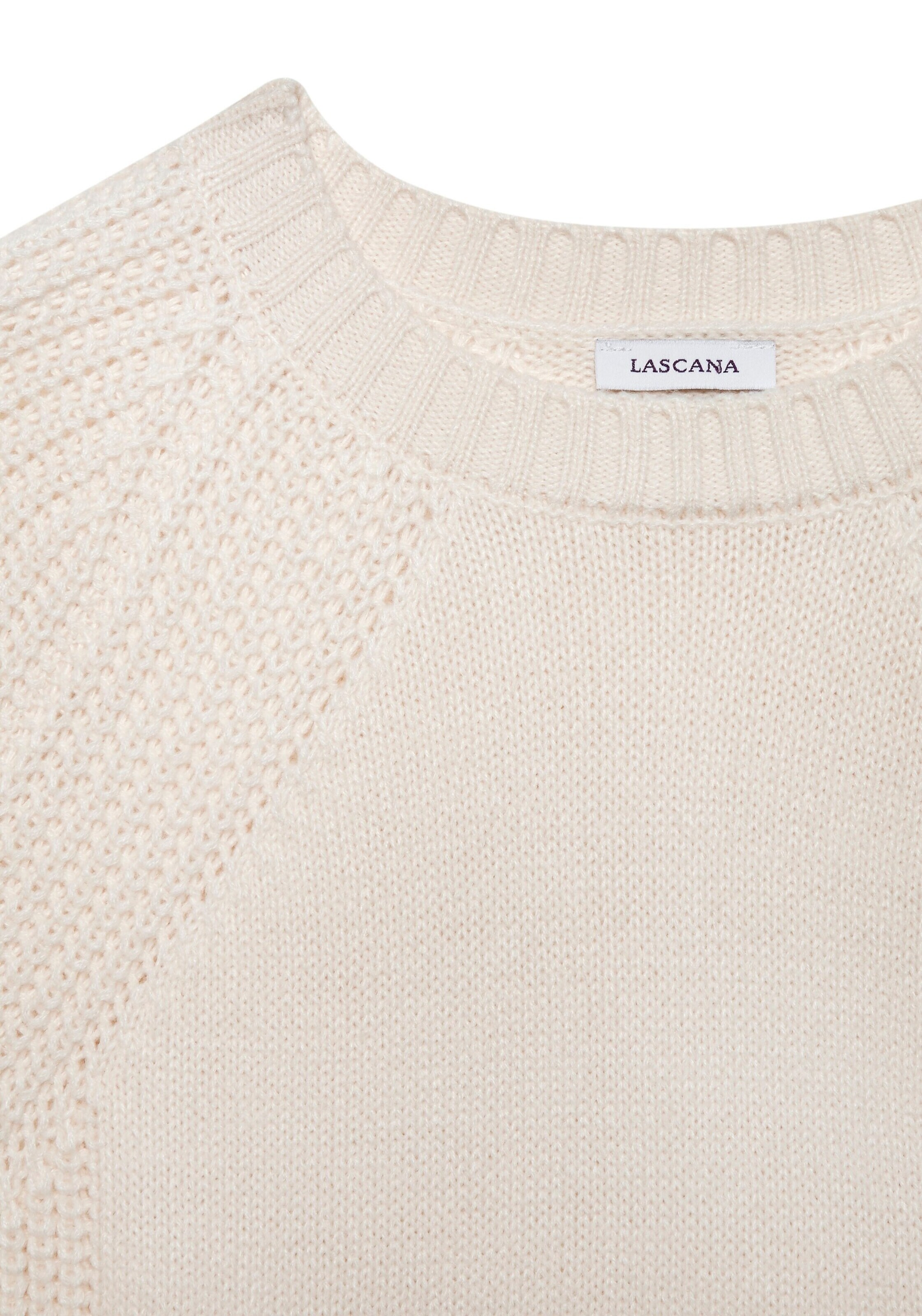LASCANA Свитер в Белый