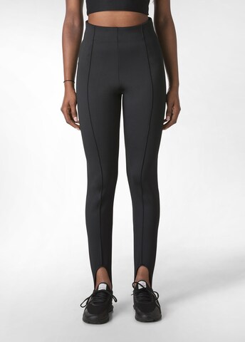 Skinny Pantalon de sport DEHA en noir : devant