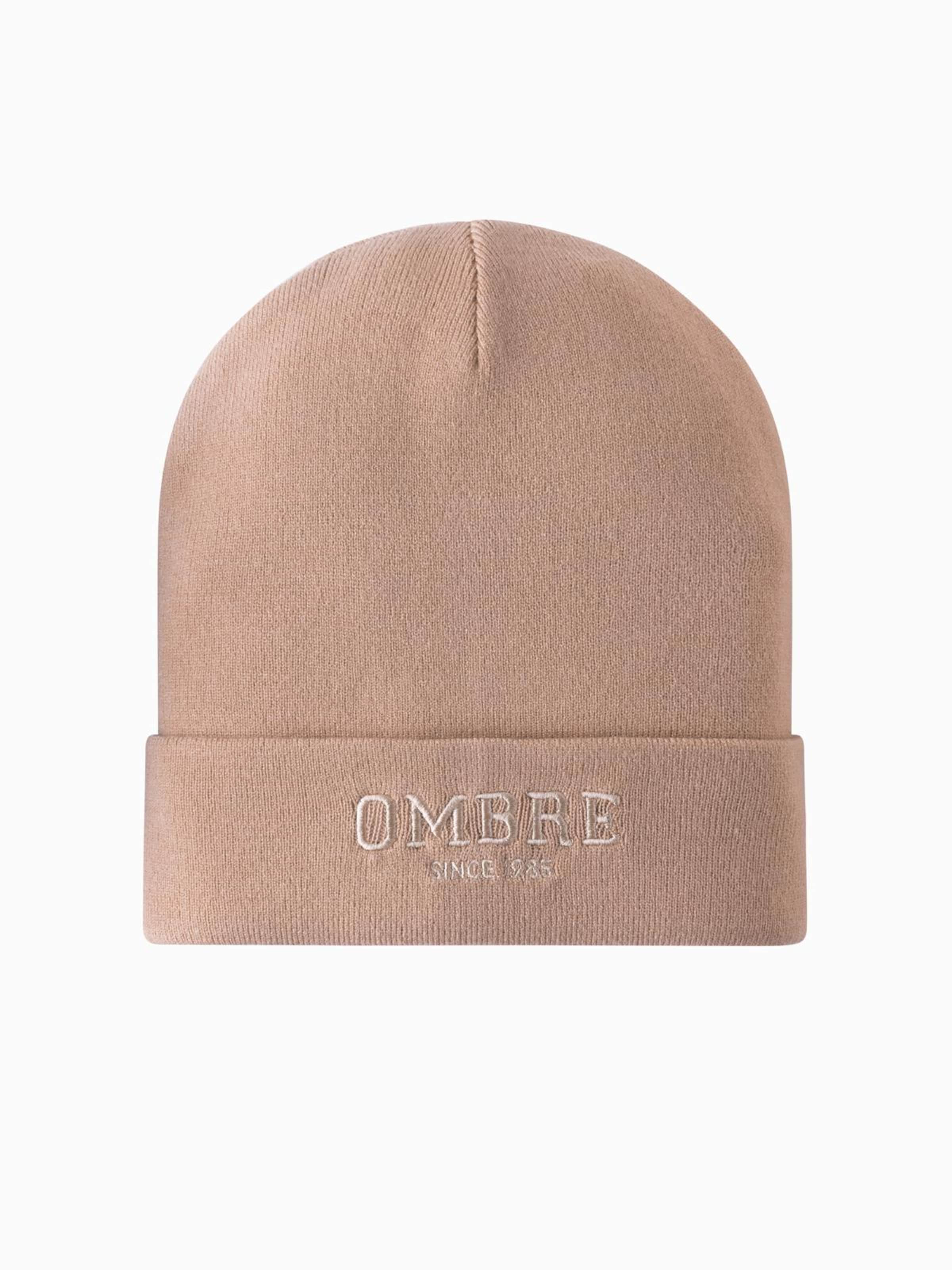 Ombre Beanie 'ACWH-0120' in Beige: front