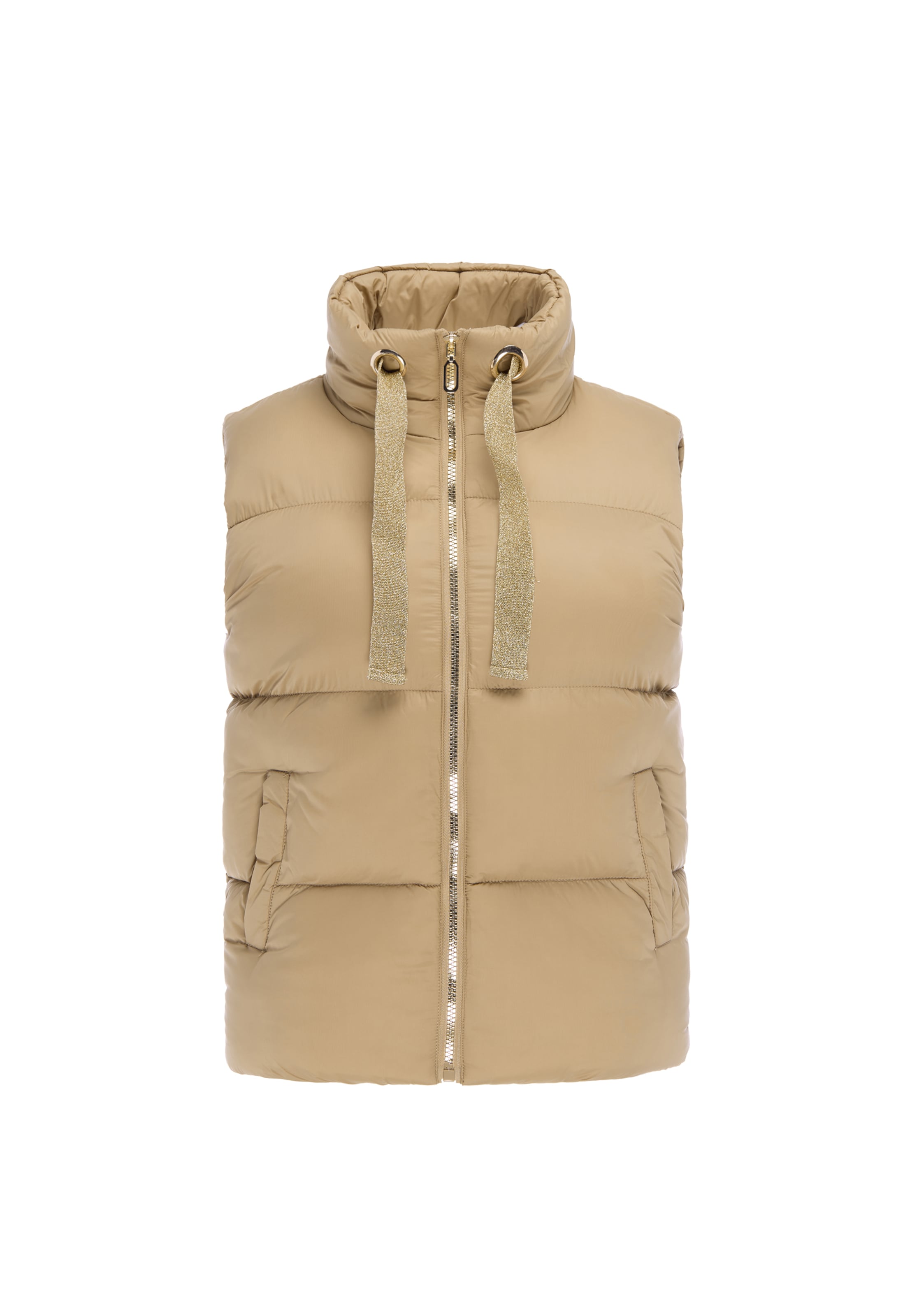 faina Weste in Beige: Vorderseite