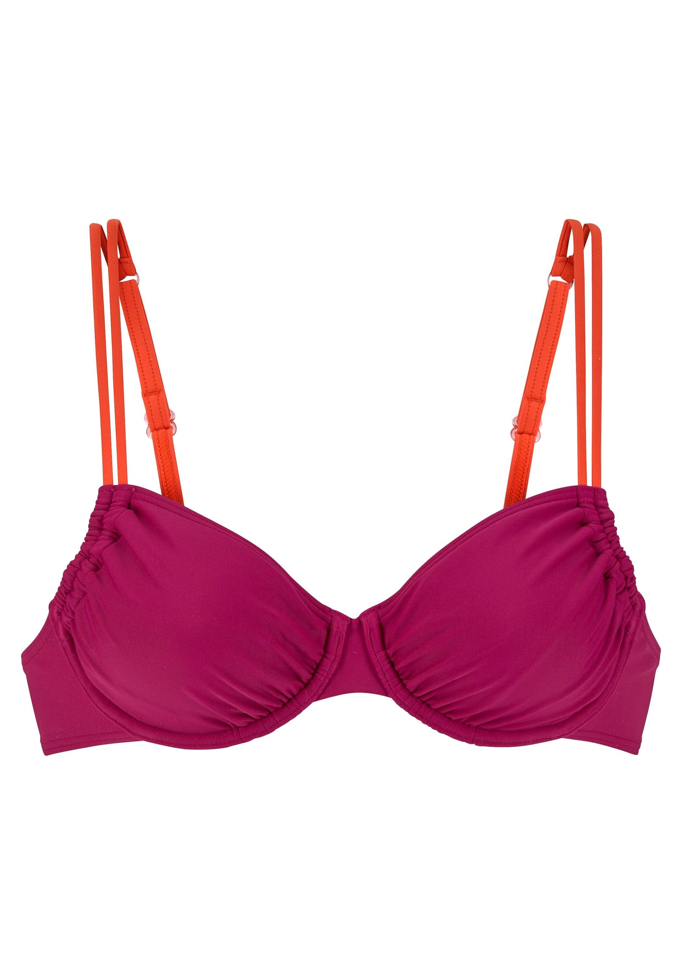 s.Oliver T-shirt Bikini Top in Pink: front