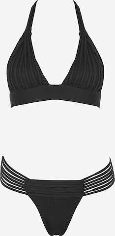 SEA ME SWIM Balconette Bikini 'PAROS' in Schwarz: Vorderseite