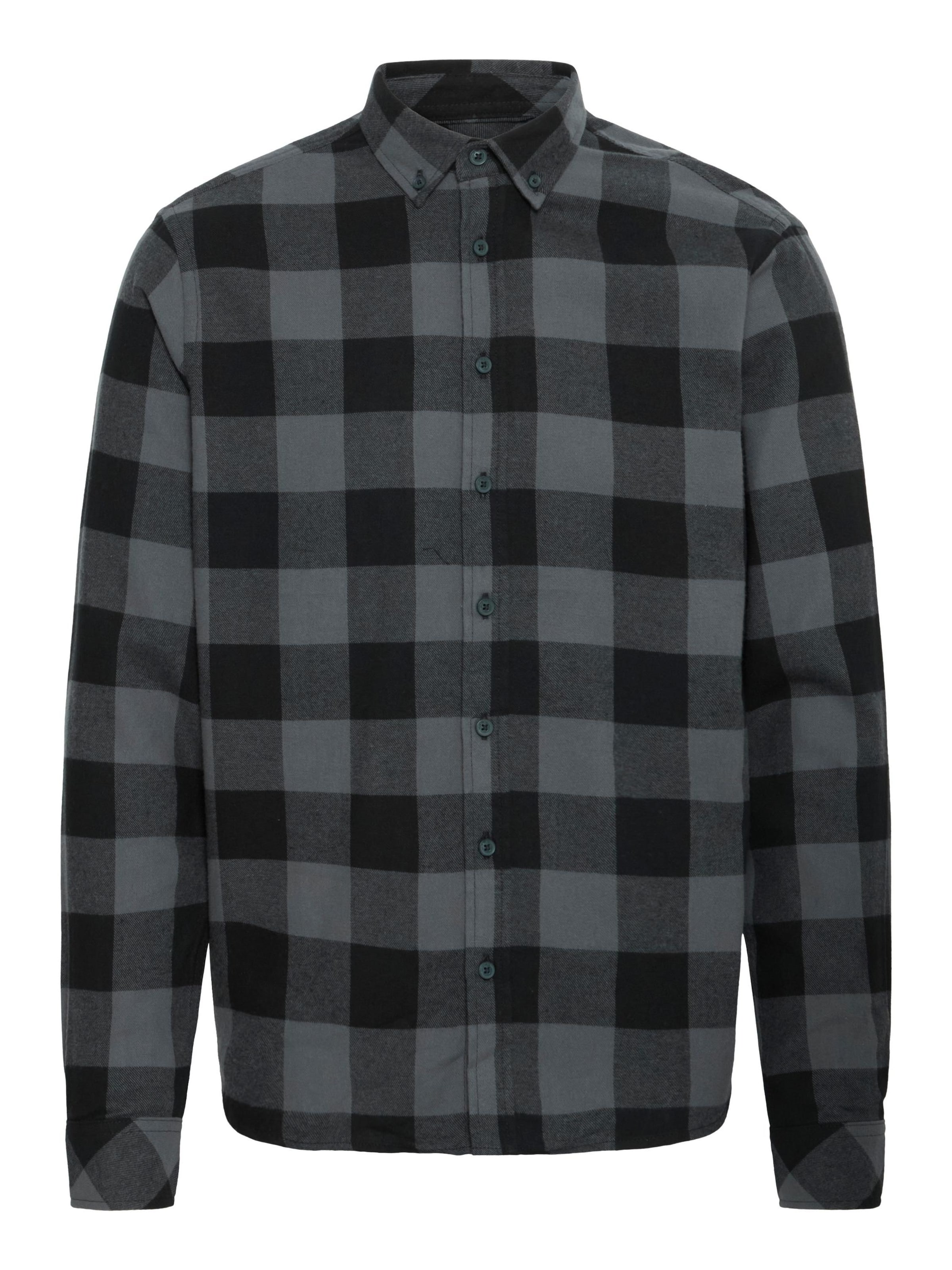 BLEND Риза 'BHBuster' в черно: отпред