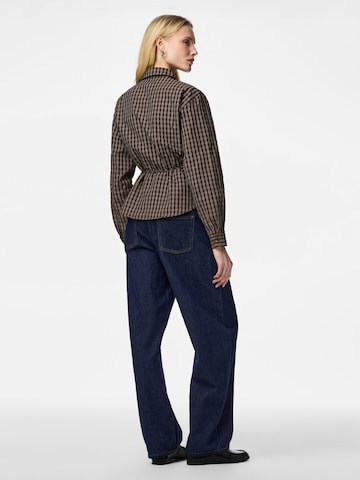 PIECES Blouse 'PCMaya' in Brown