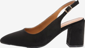 Escarpins à bride arrière Friends Like These en noir : devant