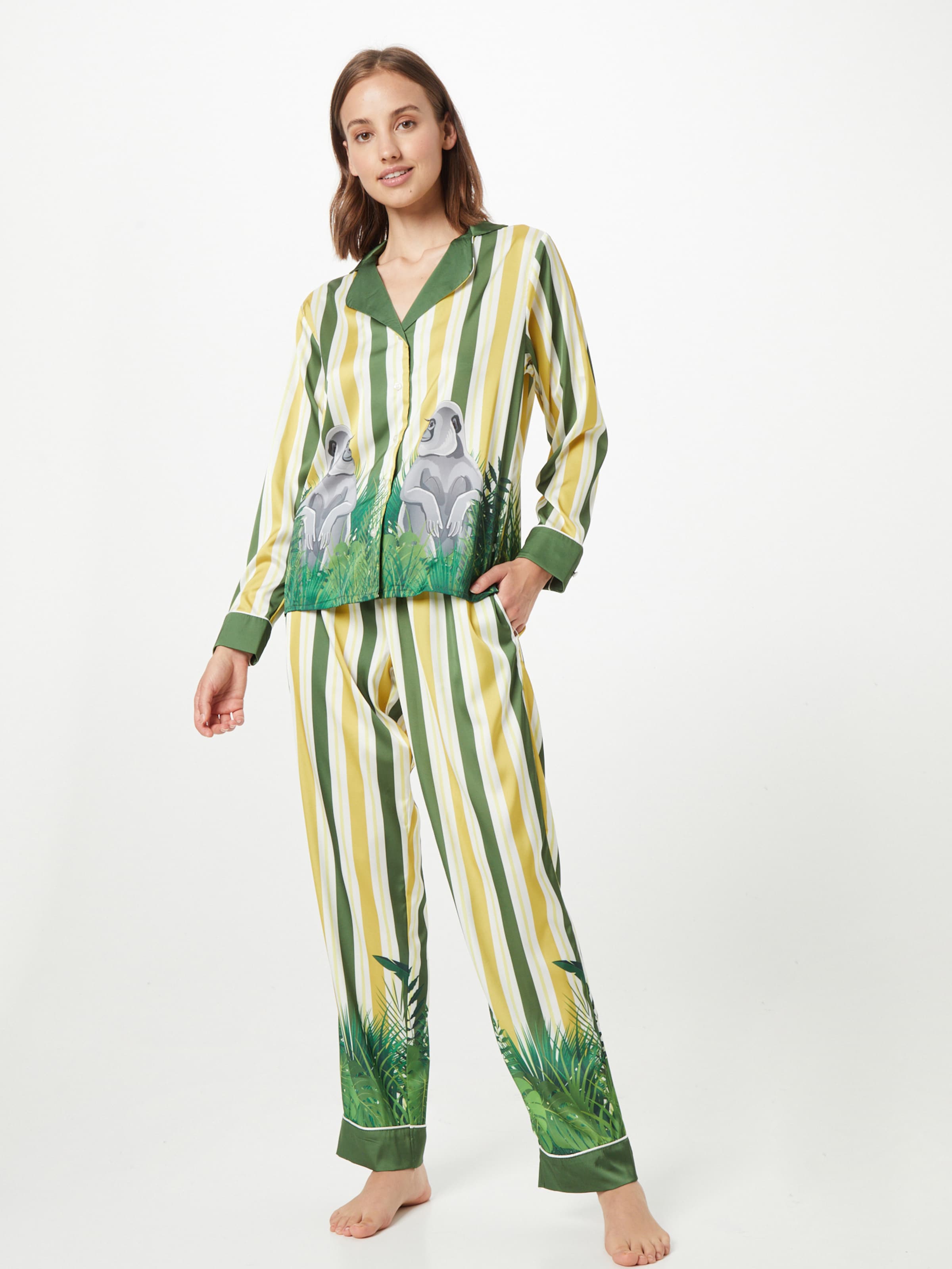 Frauen Wäsche averie Pyjama 'UMA' in Grün - RC02349