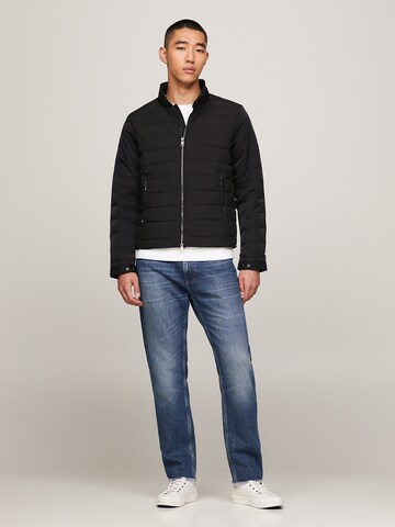 TOMMY HILFIGER Padded Recycled Racer Jacket in Schwarz