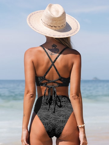 Cupshe Bikini 'DAA12C2L007AA' in Schwarz