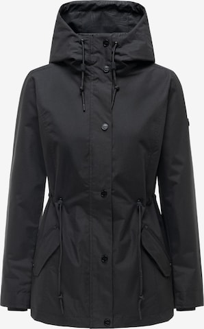 Parka mi-saison 'Bonbonparty 16' MARIKOO en noir : devant