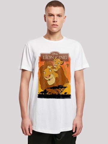 F4NT4STIC Shirt 'Disney Der König der Löwen Simba und Mufasa' in White: front