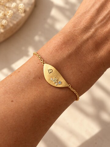 Braccialetto '18k Gold Plated Libra | Weegschaal Zodiac' di Sally Jane Jewelry in oro