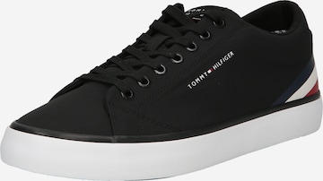 Sneaker low de la TOMMY HILFIGER pe negru: față