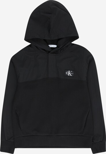 Calvin Klein Jeans Sportisks džemperis 'MEDIA', krāsa - melns / balts, Preces skats