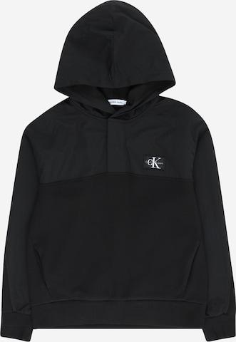 Calvin Klein Jeans Sweatshirt 'MEDIA' i svart: forside