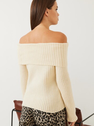Bianco Lucci Pullover in Beige