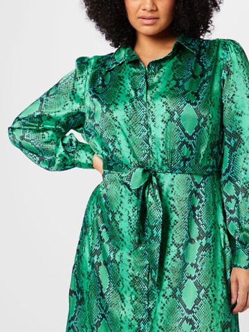 River Island Plus Shirt Dress in Green