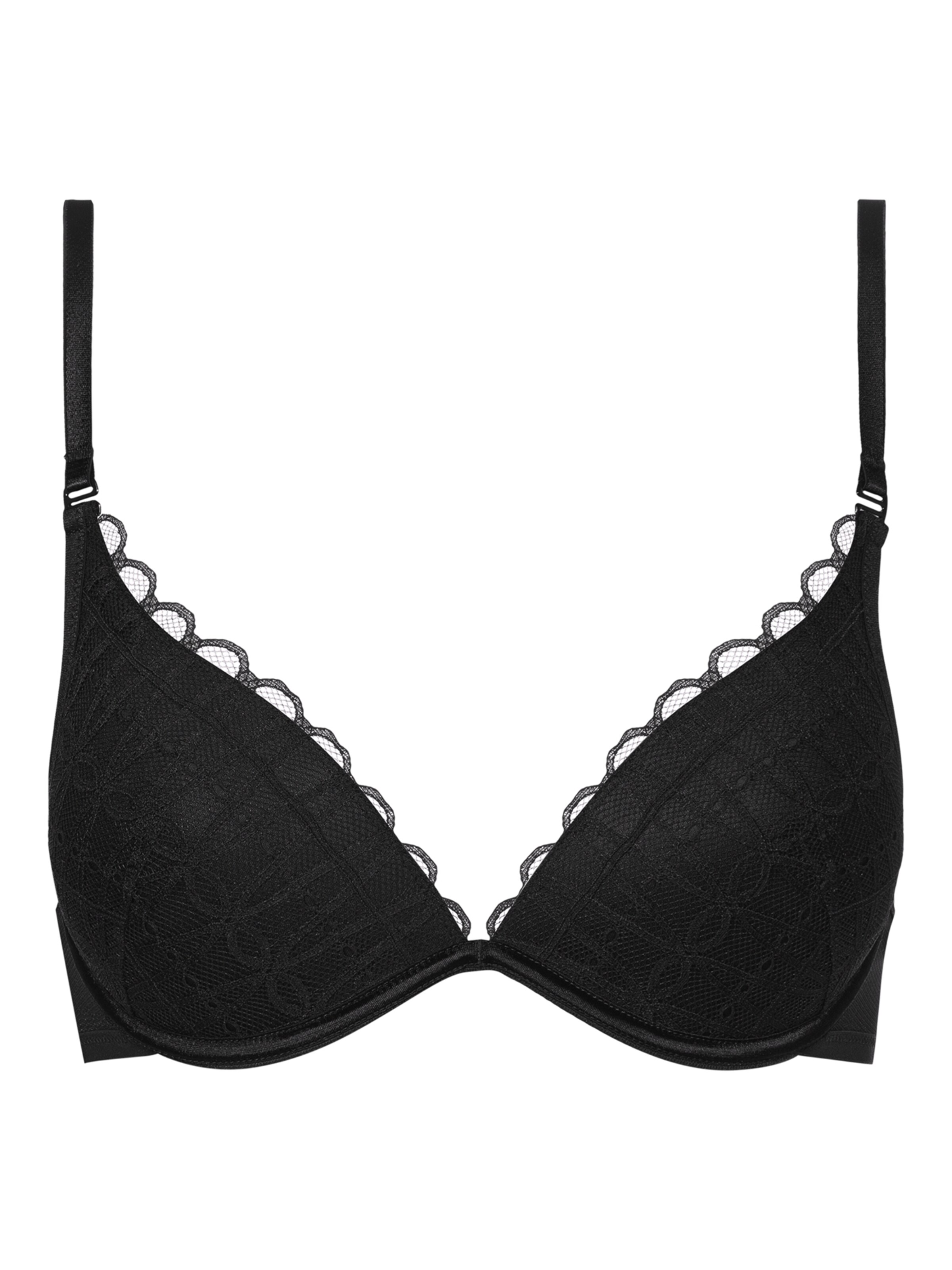 Mey Push-up BH in Schwarz: Vorderseite