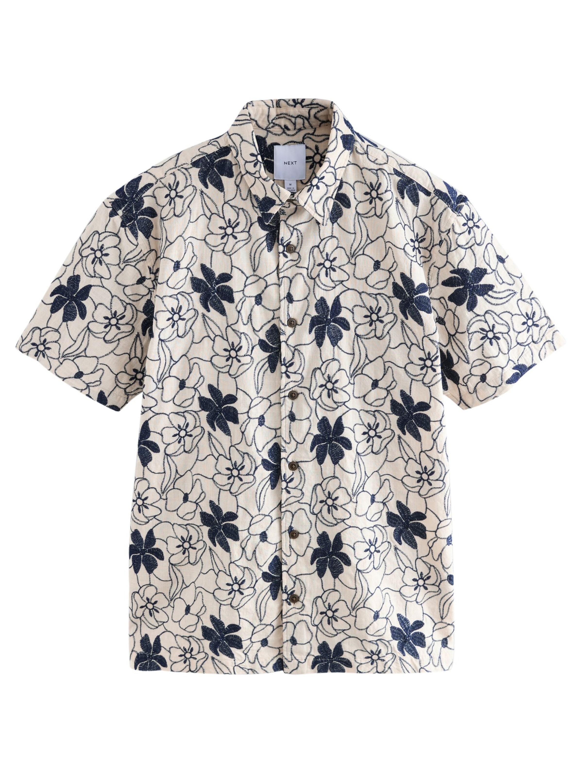 Next Regularny krój Koszula w kolorze beżowy: przód