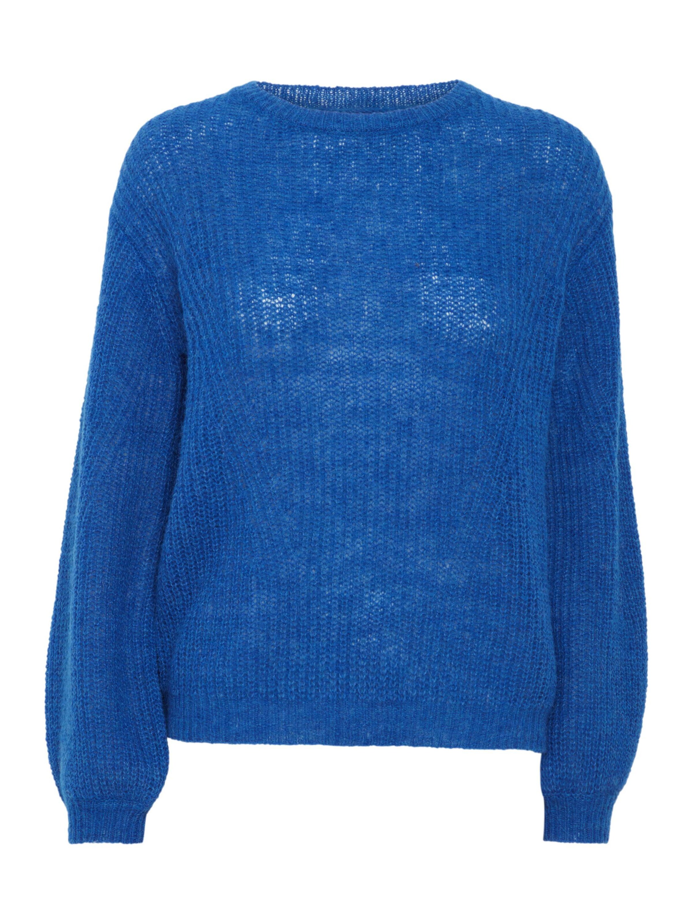 PULZ Jeans Pullover 'IRIS ' in Blau: Vorderseite