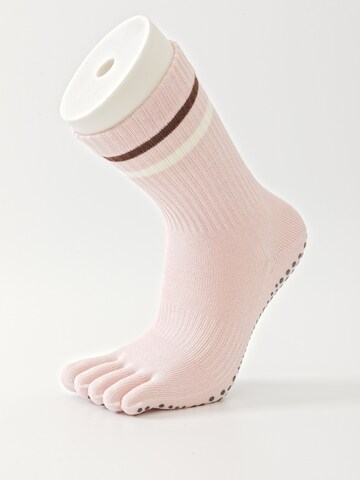 Millo Athletic Socks 'Freedome Yoga' in Pink