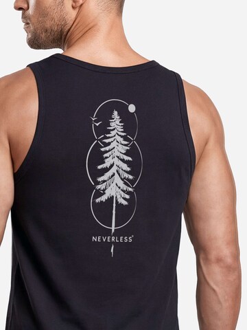 Neverless Shirt 'Outdoor Baum' in Black