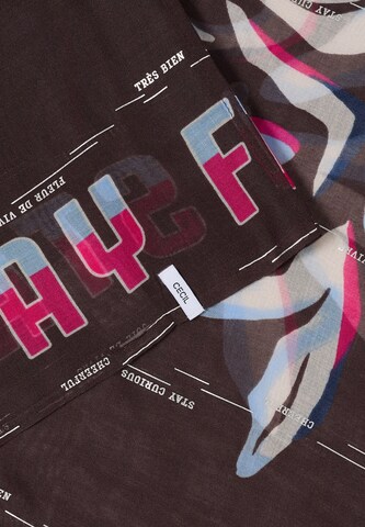 CECIL Tube Scarf in Brown