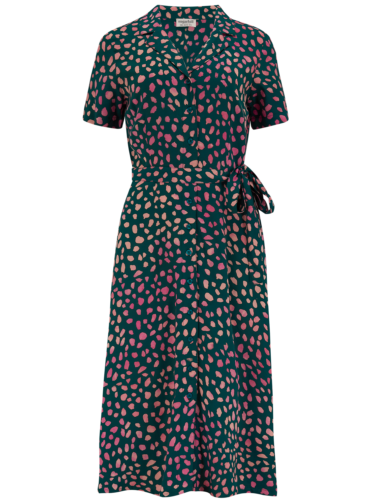 FQOmC Odzież Sugarhill Brighton Blusenkleid Kendra Painterly w kolorze Jodłam 