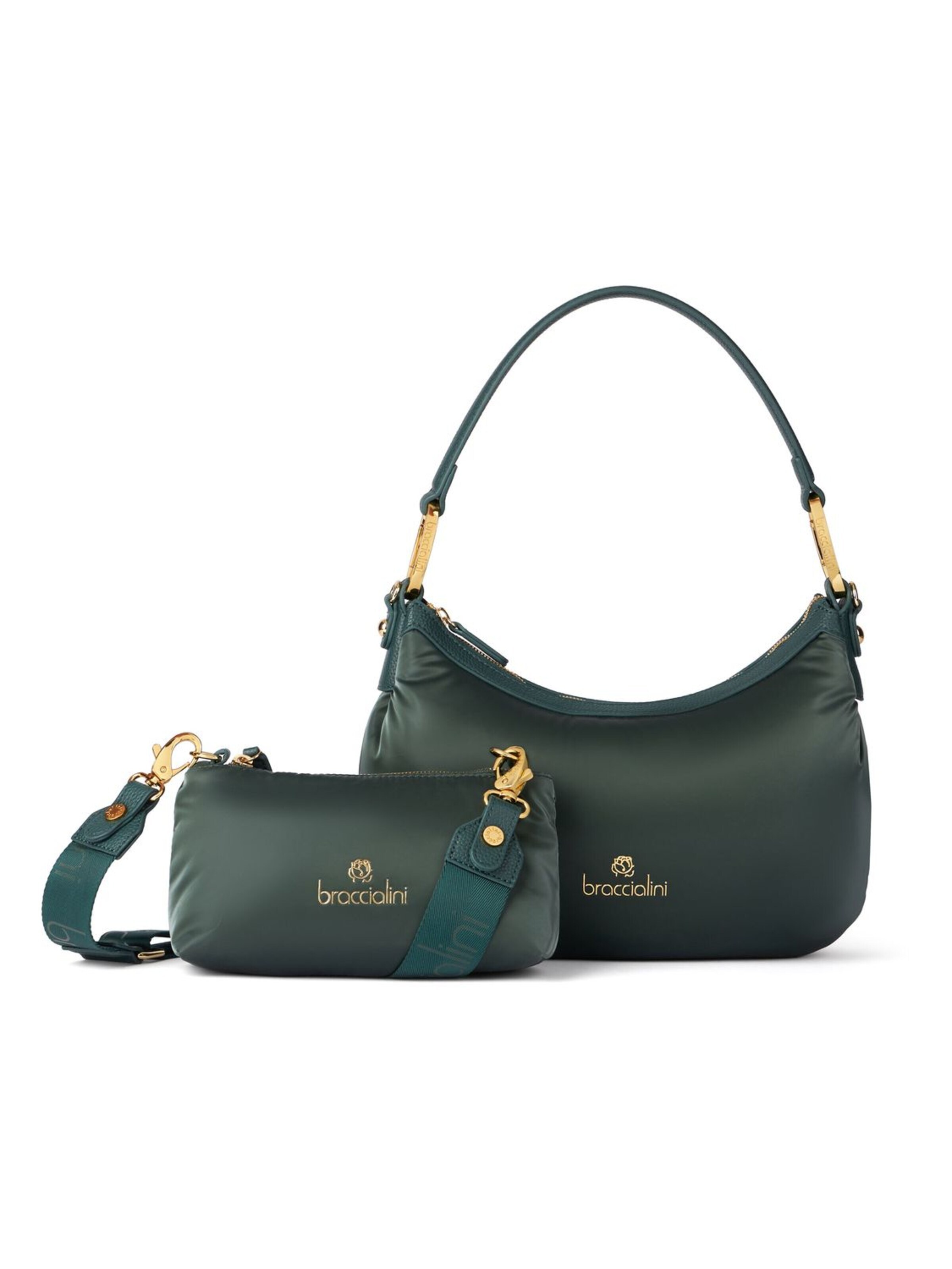Borsa a spalla 'Beth Puffy' di Braccialini in verde