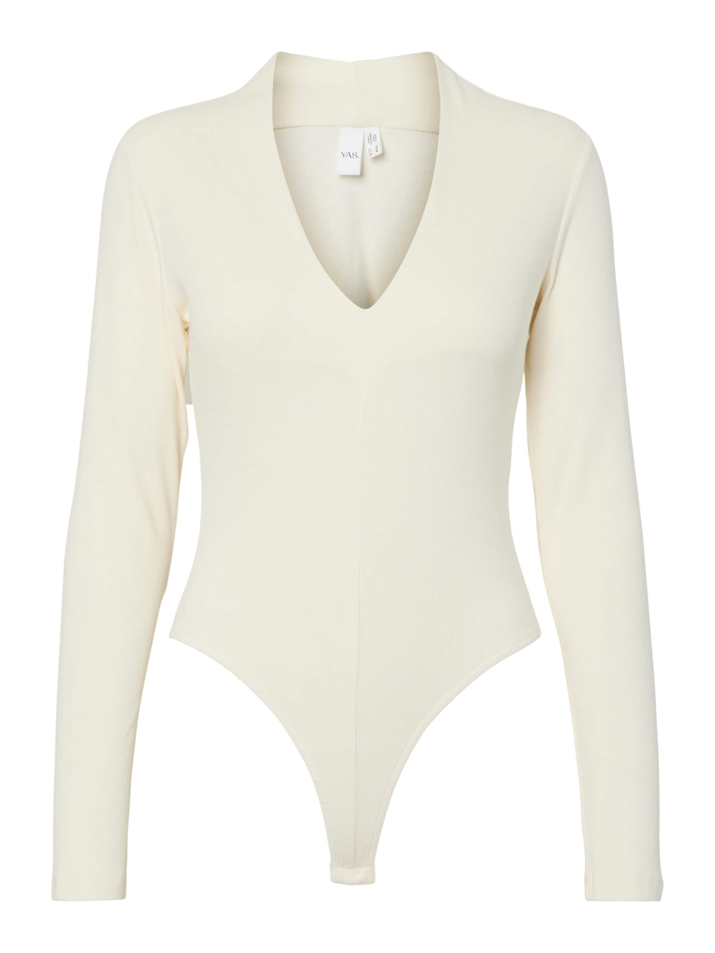 YAS Shirt bodysuit 'YASCLAIR' in Beige: front