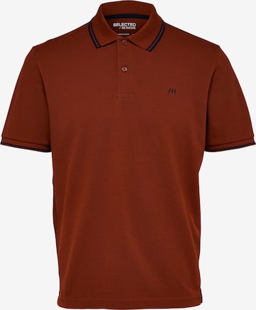 SELECTED HOMME - Camiseta 'Dante' en marrón: frente