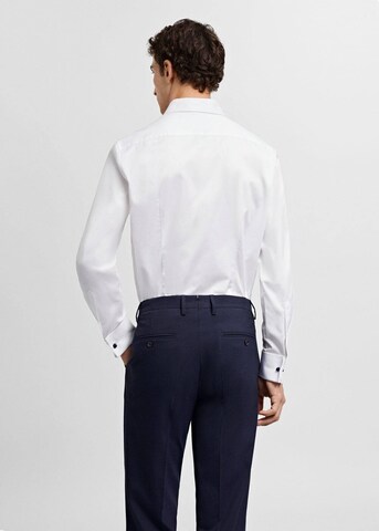 MANGO MAN Slim Fit Hemd 'Masnou' in Weiß