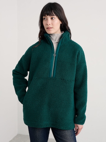 Veste en polaire 'Barnaloft' Seasalt Cornwall en vert : devant