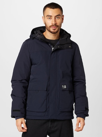 Parka invernale di QS in blu: frontale