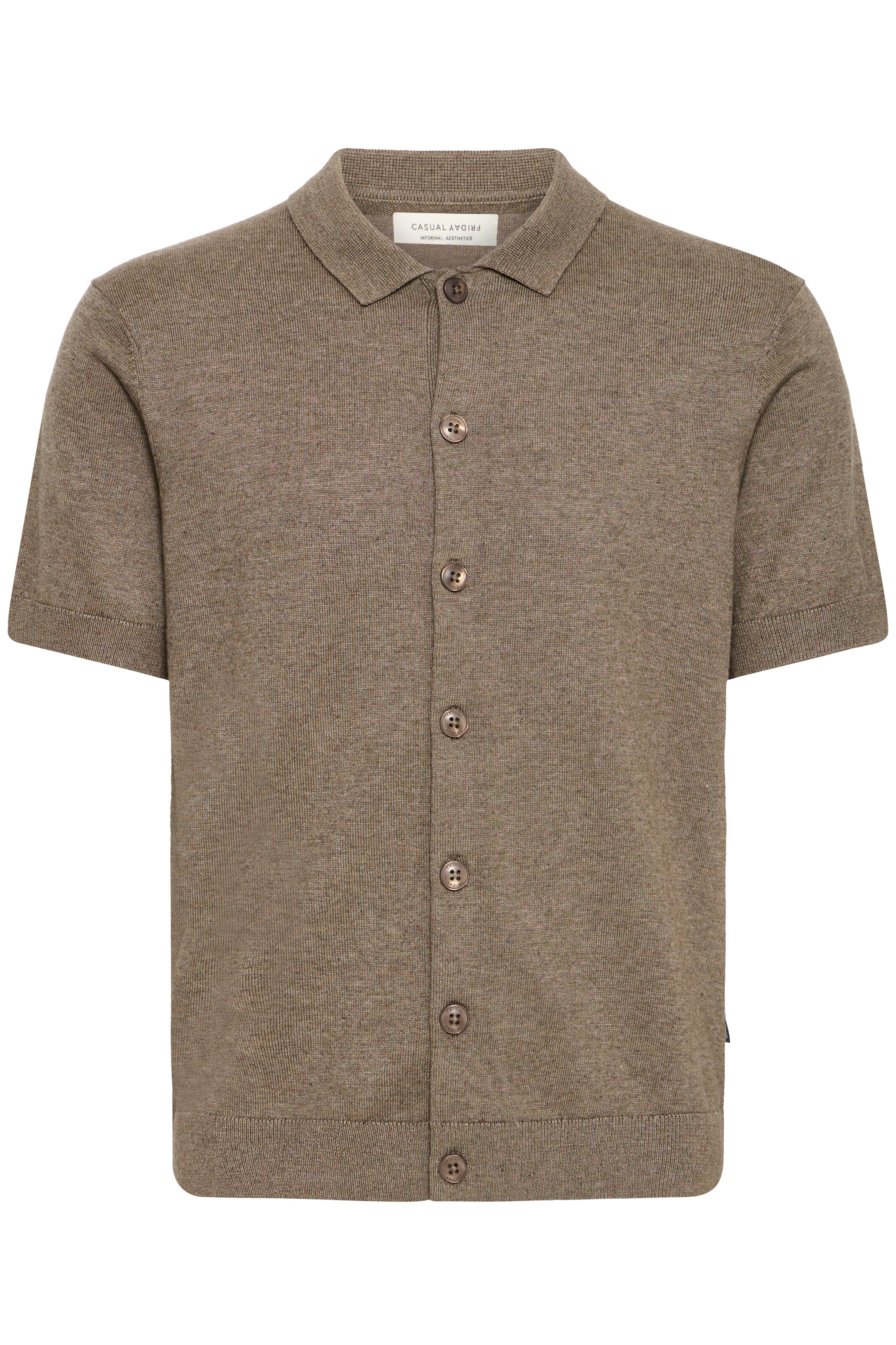Casual Friday Regular fit Shirt ' CFBELLS ' in Brown: front