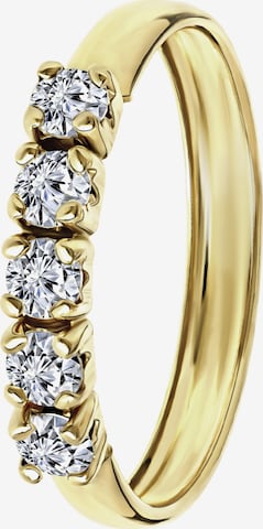 Lucardi Ring 'Klassisch' in Gold: front