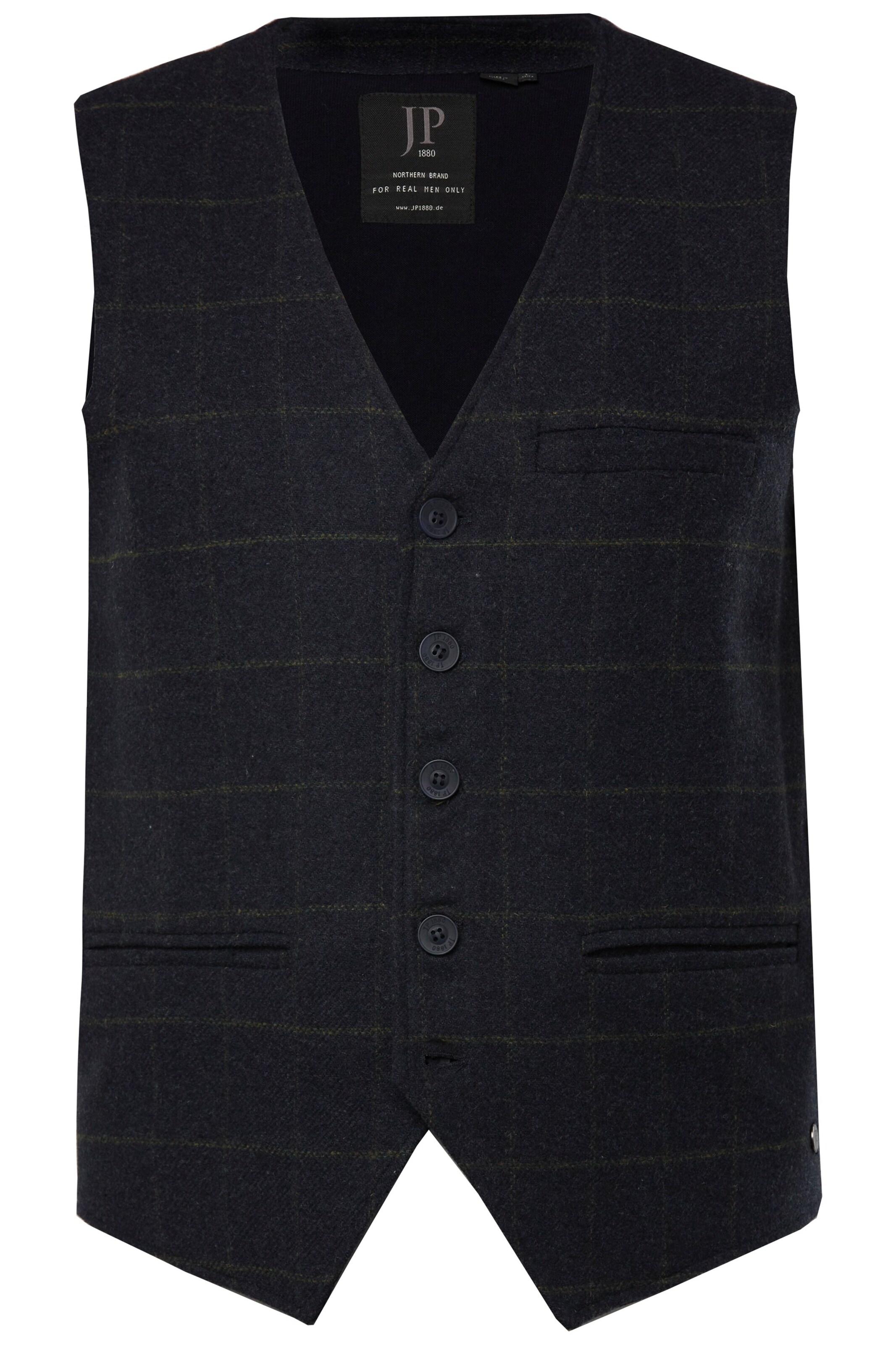 JP1880 Bodywarmer in Grijs: voorkant