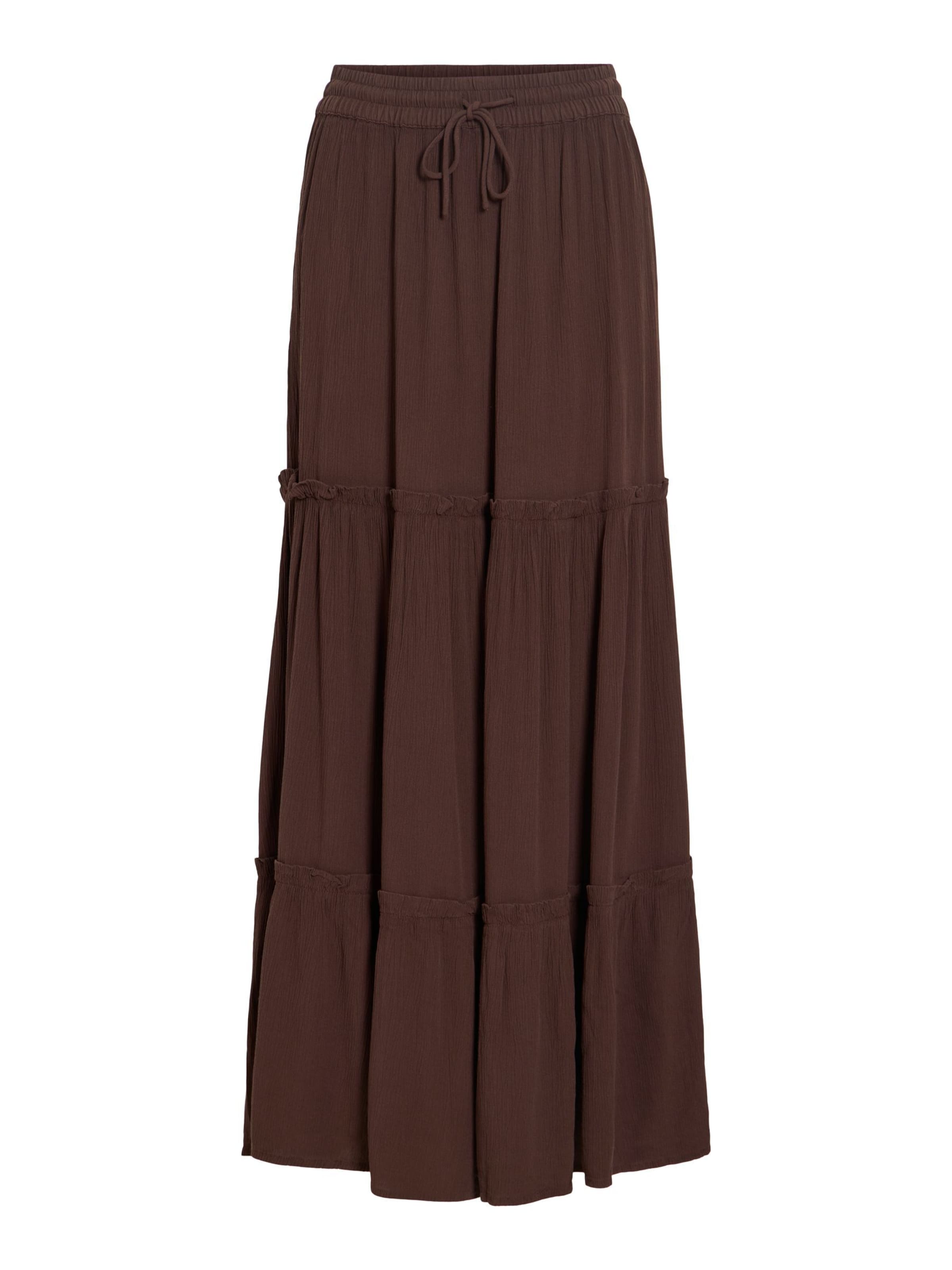 VILA - Falda 'VIMesa' en marrón: frente