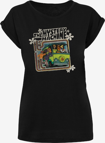 F4NT4STIC Shirt 'Mystery Machine Van Bus' in Zwart: voorkant