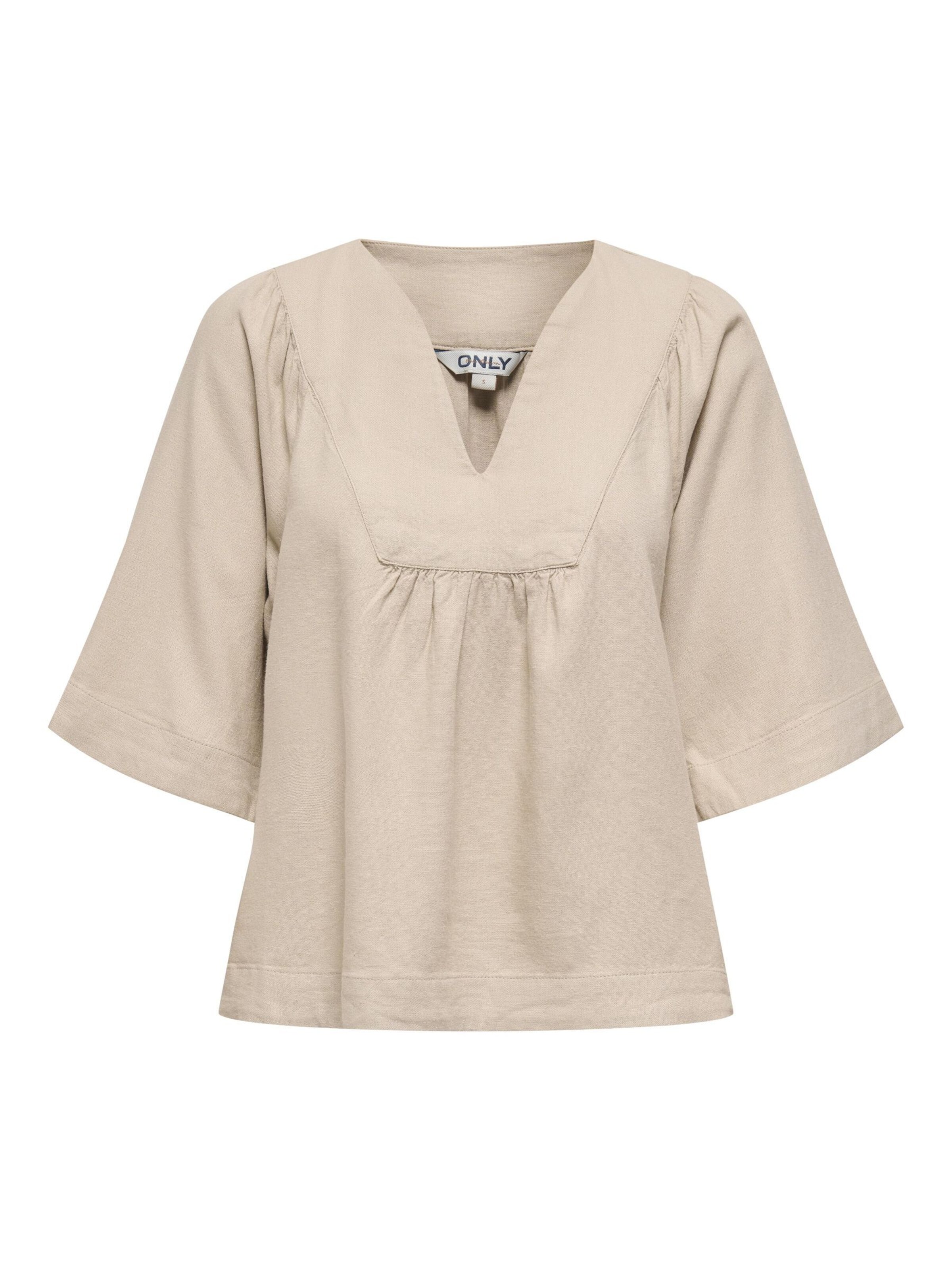 ONLY Bluse 'ONLCaro' i beige: forside