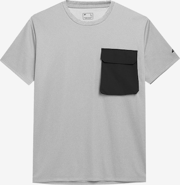 4F Funkcionalna majica | siva barva: sprednja stran
