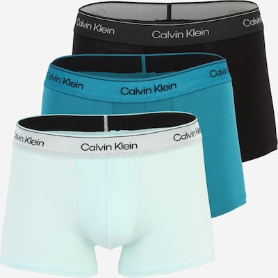S dydžio Boxer trumpikės iš Calvin Klein Underwear, spalva – šviesiai mėlyna / benzino spalva / juoda, Prekių apžvalga