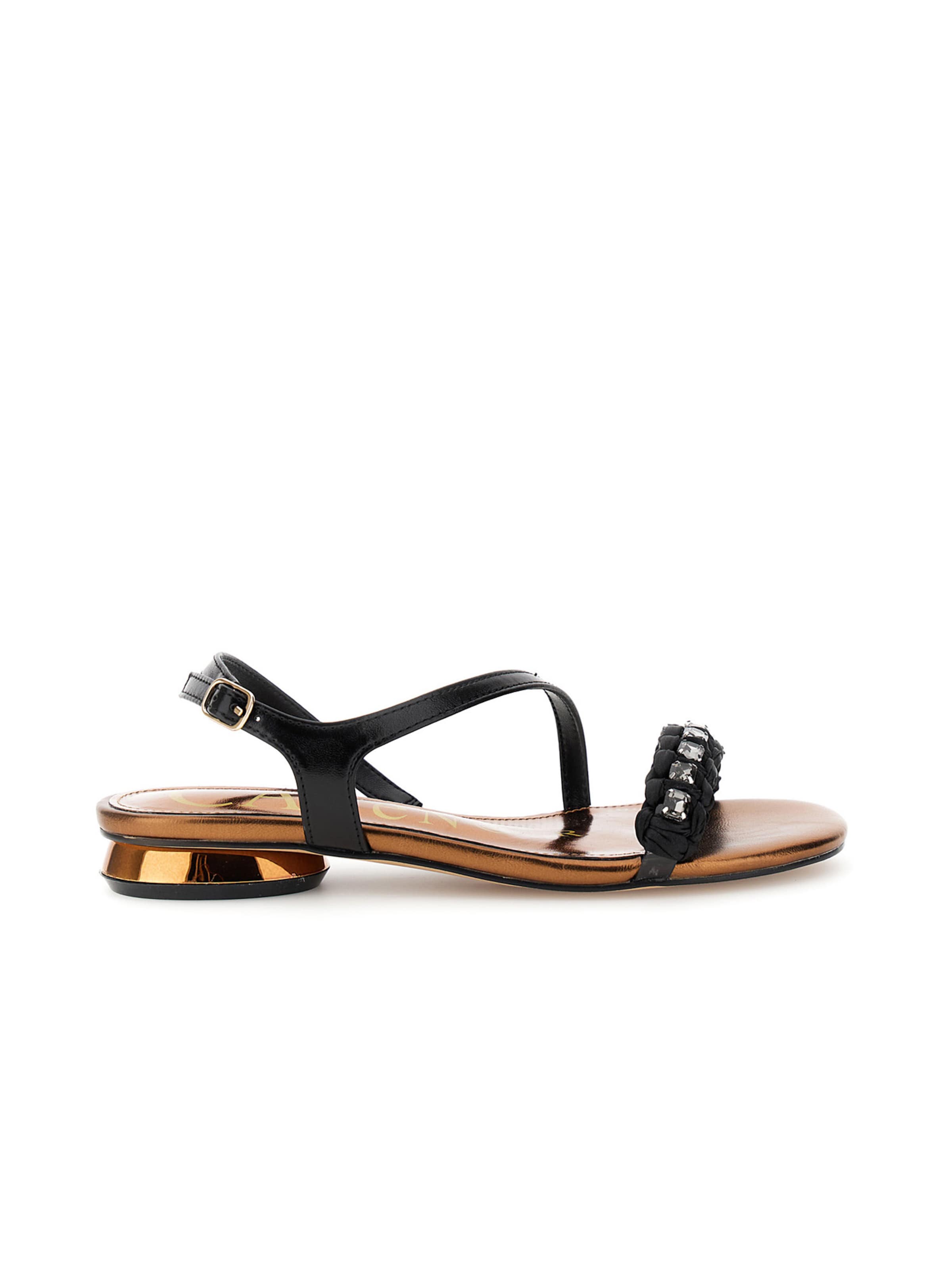 CAFè NOIR Sandalen met riem in Zwart