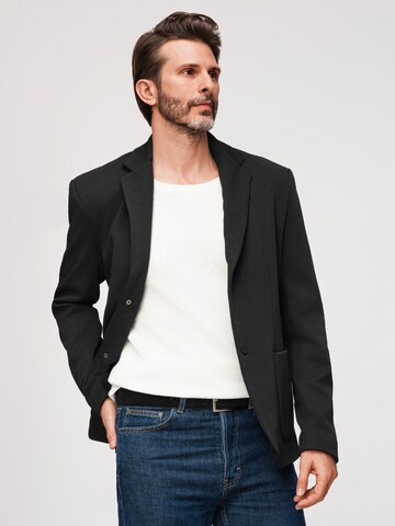 Ombre Regular fit Business-colbert in Zwart