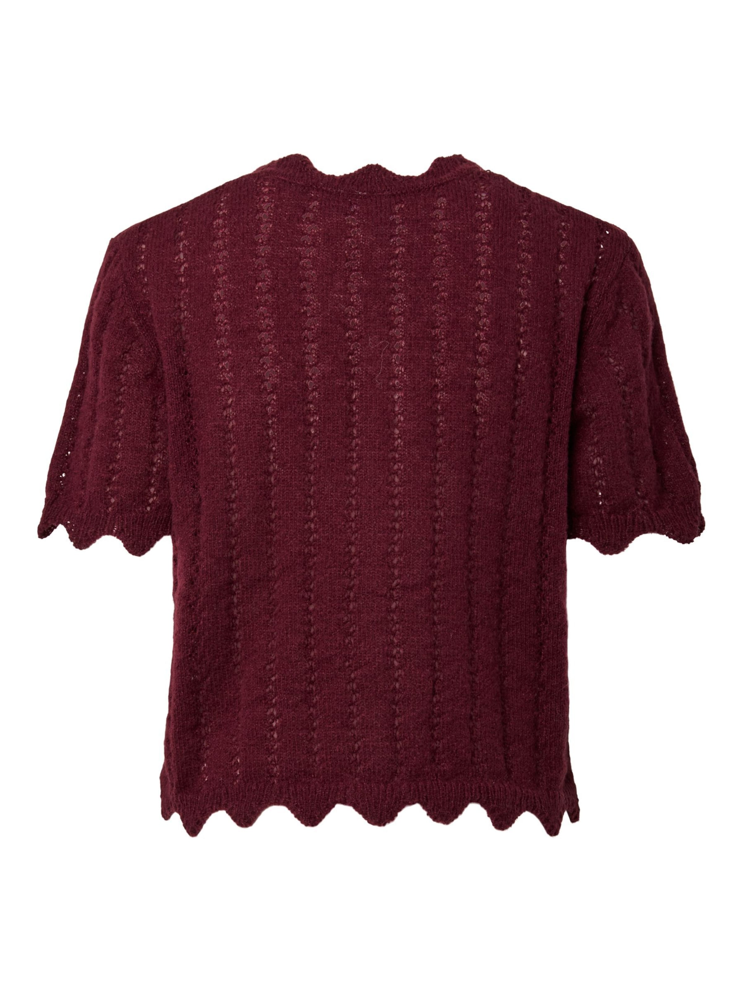 PIECES Knit cardigan in Red