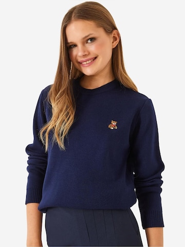 Pull-over 'Pullover' Bianco Lucci en bleu