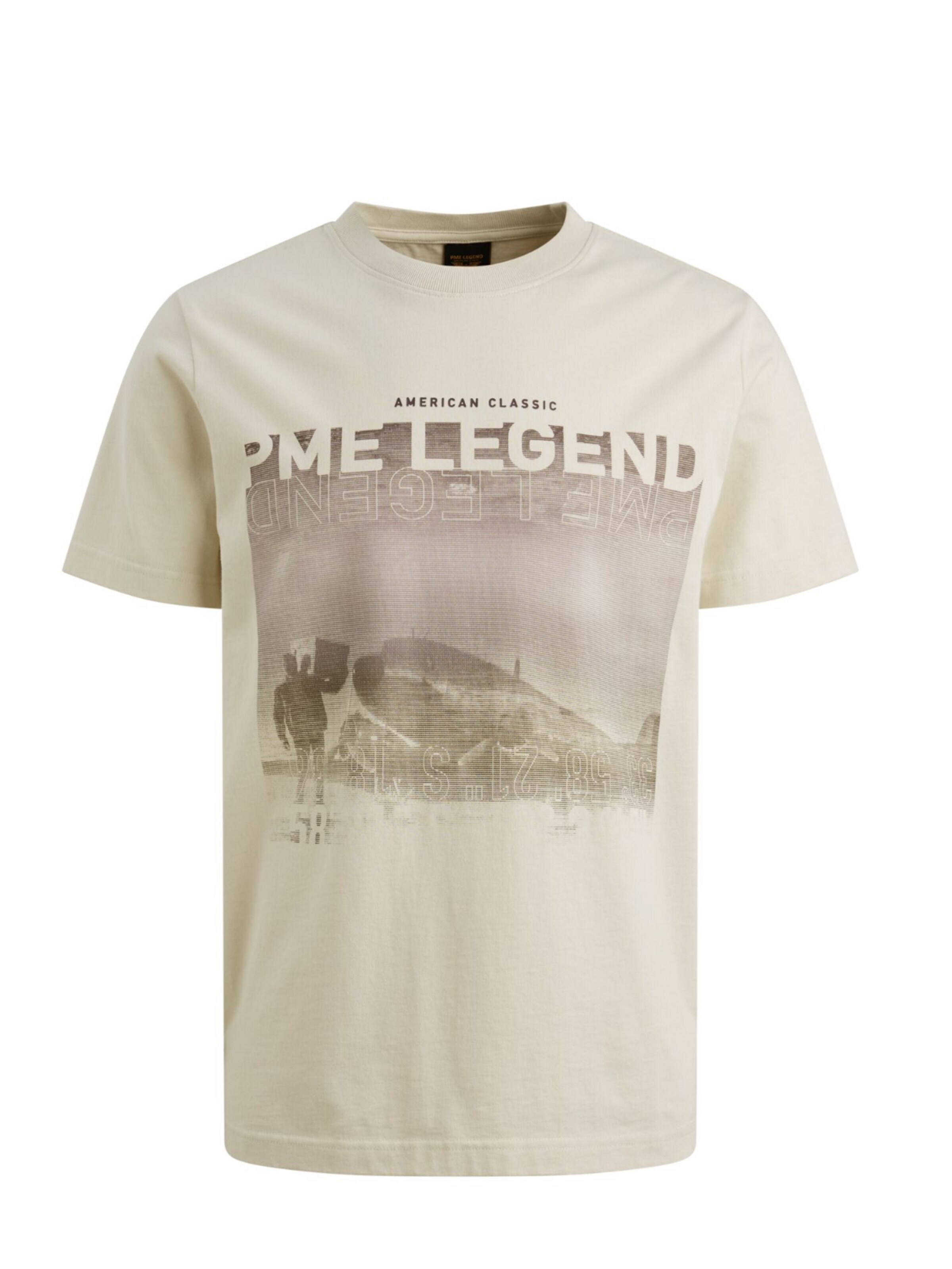T-Shirt 'PME Legend - Heren t-shirt' Pme-Legend en beige : devant
