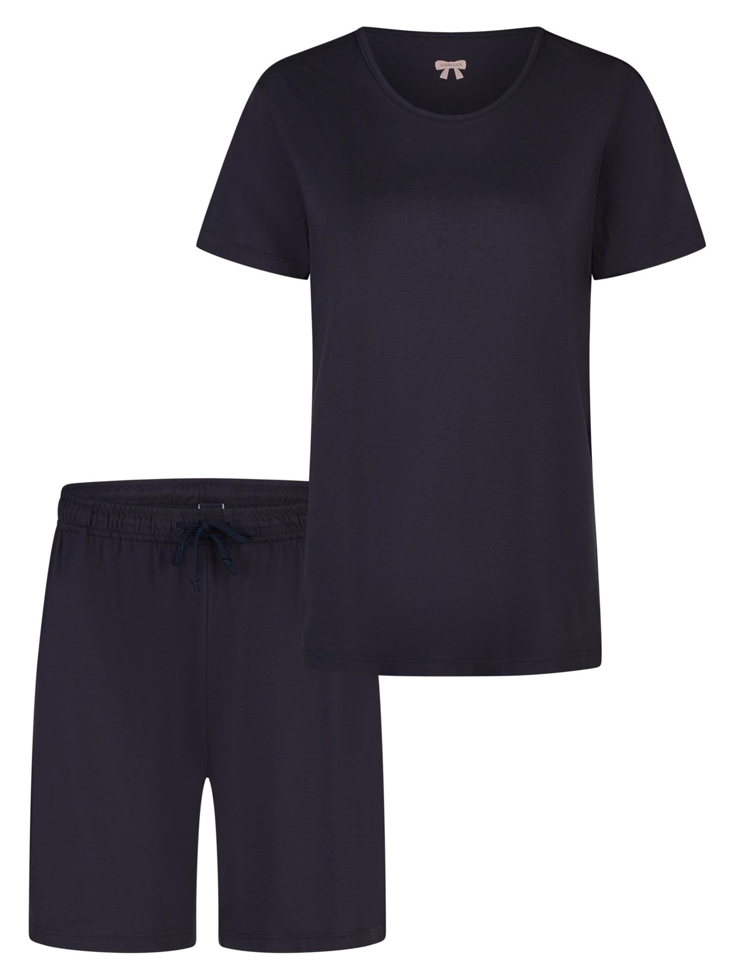 Ammann Pyjama 'Mix & Match' in Blauw: voorkant