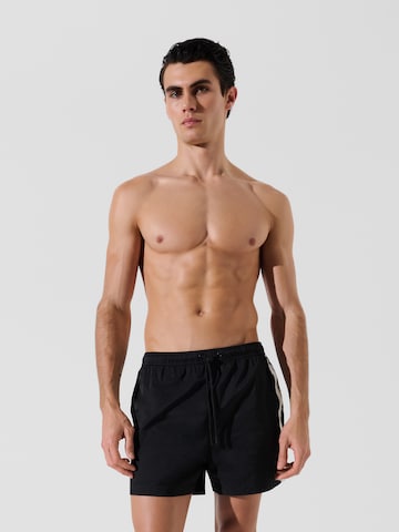 Karl Lagerfeld Bathing trunks ' BOARDSHORTS MIT LOGO ' in Black: front